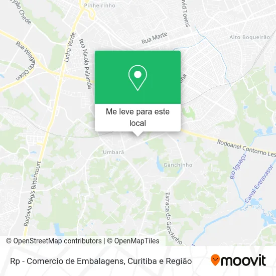 Rp - Comercio de Embalagens mapa