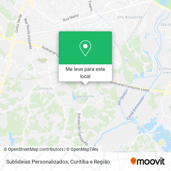 Sublideias Personalizados mapa