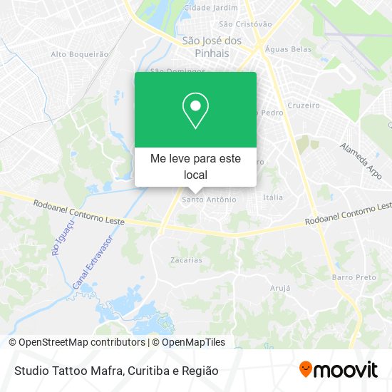 Studio Tattoo Mafra mapa
