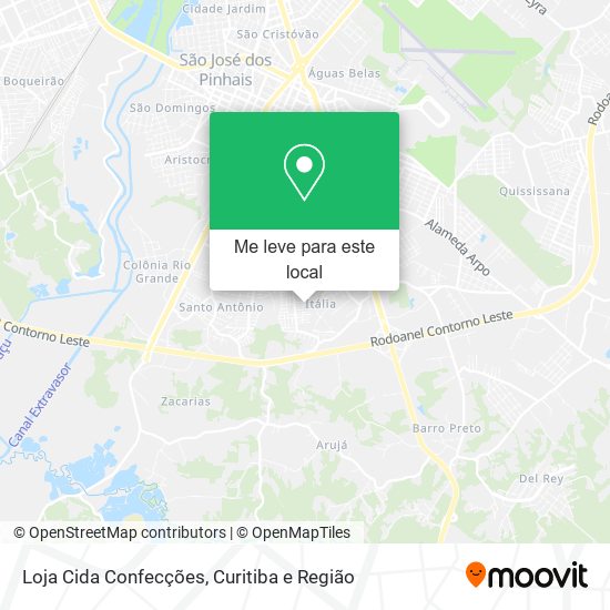 Loja Cida Confecções mapa