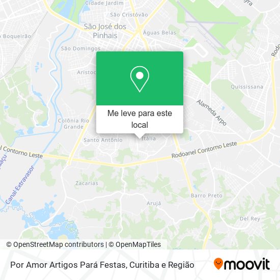 Por Amor Artigos Pará Festas mapa