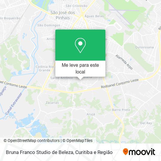 Bruna Franco Studio de Beleza mapa