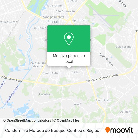 Condominio Morada do Bosque mapa