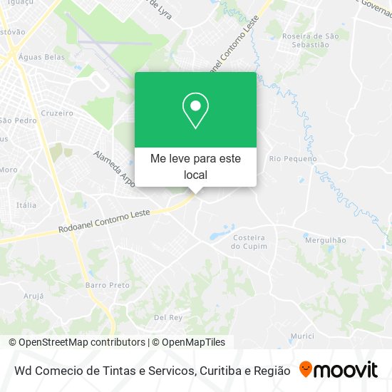 Wd Comecio de Tintas e Servicos mapa