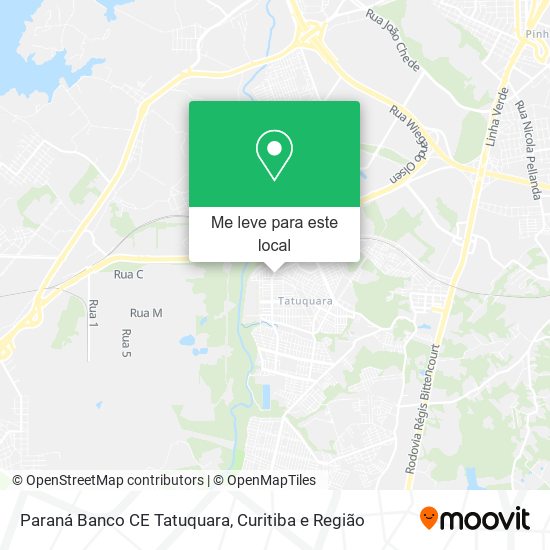 Paraná Banco CE Tatuquara mapa