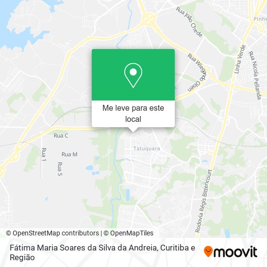 Fátima Maria Soares da Silva da Andreia mapa