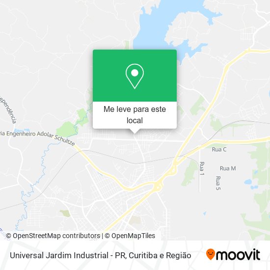 Universal Jardim Industrial - PR mapa