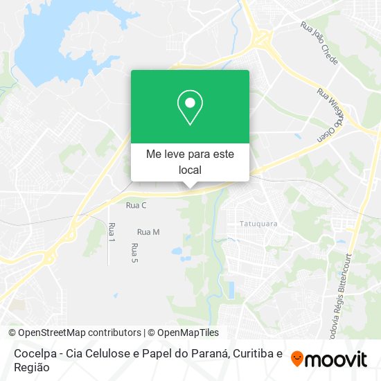 Cocelpa - Cia Celulose e Papel do Paraná mapa