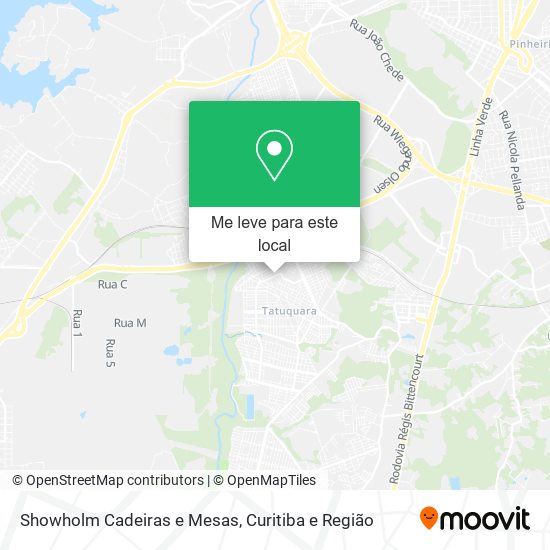 Showholm Cadeiras e Mesas mapa