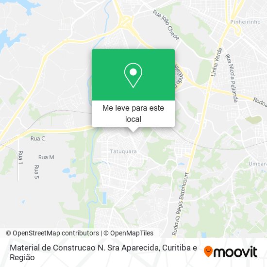 Material de Construcao N. Sra Aparecida mapa