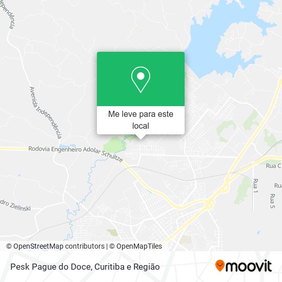 Pesk Pague do Doce mapa