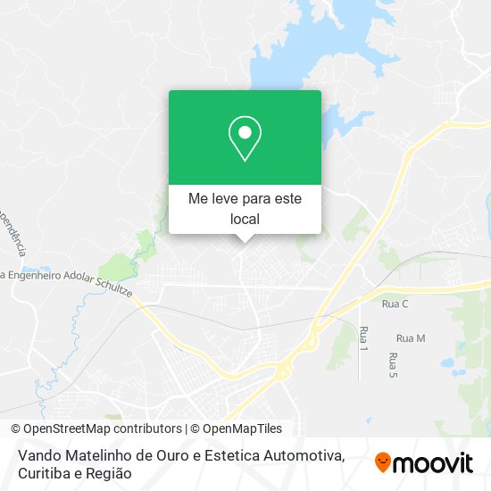 Vando Matelinho de Ouro e Estetica Automotiva mapa