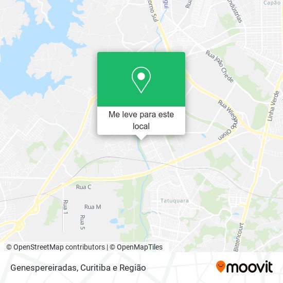 Genespereiradas mapa