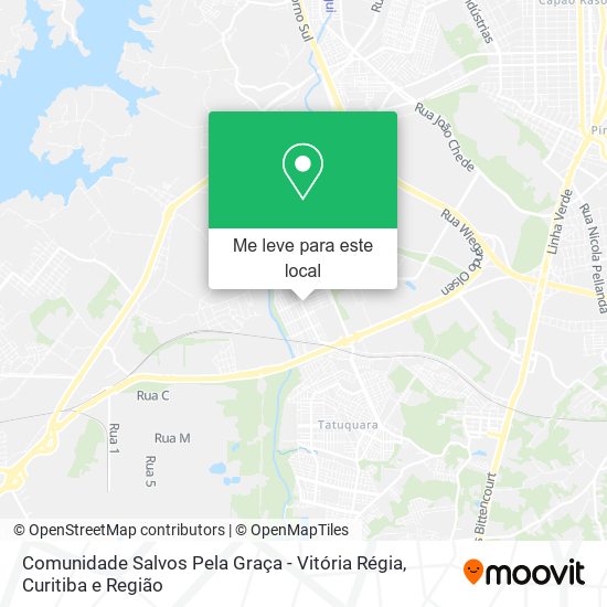 Comunidade Salvos Pela Graça - Vitória Régia mapa