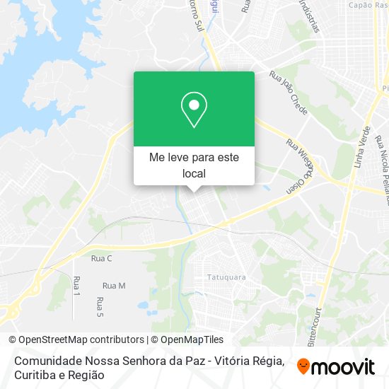 Comunidade Nossa Senhora da Paz - Vitória Régia mapa