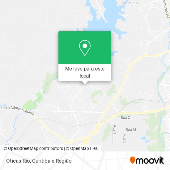 Óticas Rio mapa