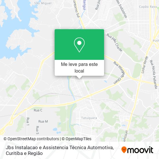 Jbs Instalacao e Assistencia Técnica Automotiva mapa