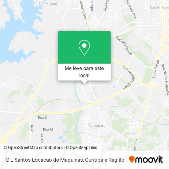 D.L Santos Locacao de Maquinas mapa