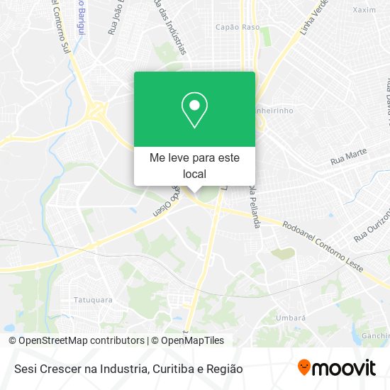 Sesi Crescer na Industria mapa