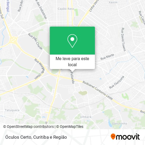 Óculos Certo mapa