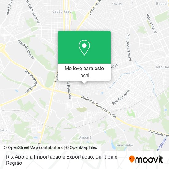 Rfx Apoio a Importacao e Exportacao mapa