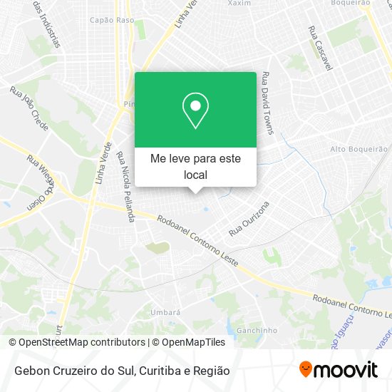 Gebon Cruzeiro do Sul mapa