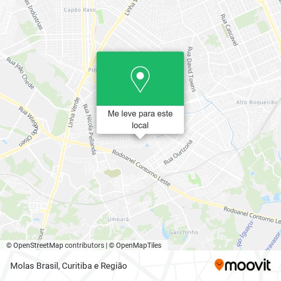 Molas Brasil mapa