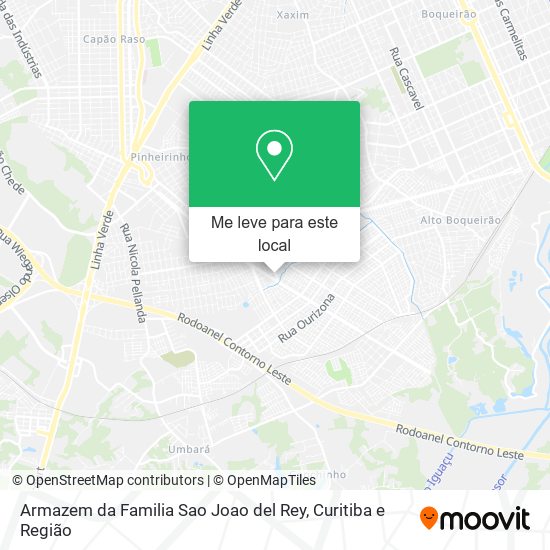 Armazem da Familia Sao Joao del Rey mapa