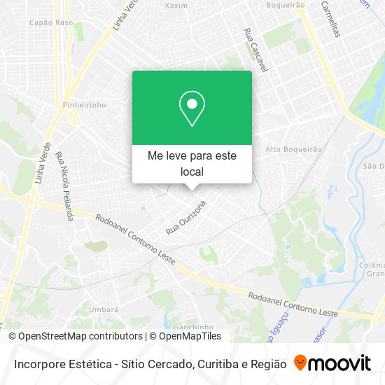 Incorpore Estética - Sítio Cercado mapa