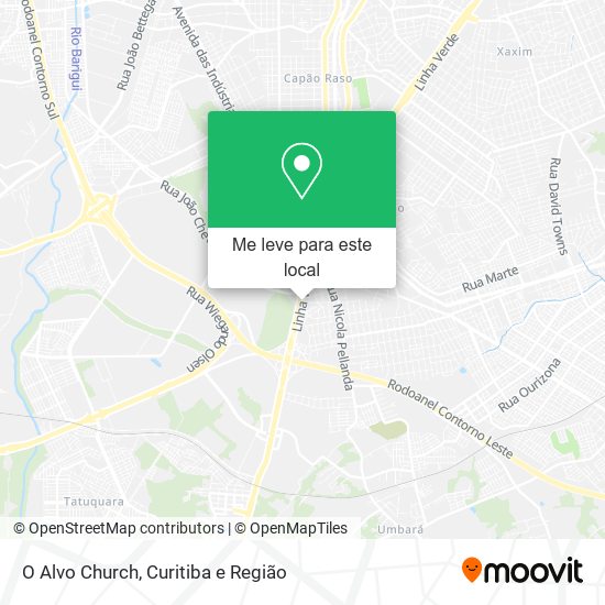 O Alvo Church mapa