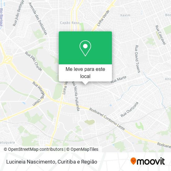 Lucineia Nascimento mapa