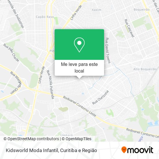Kidsworld Moda Infantil mapa