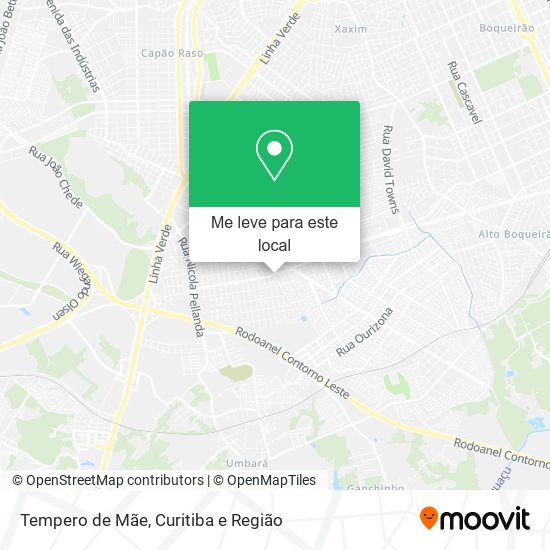 Tempero de Mãe mapa