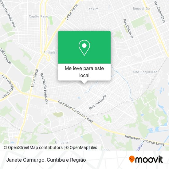 Janete Camargo mapa