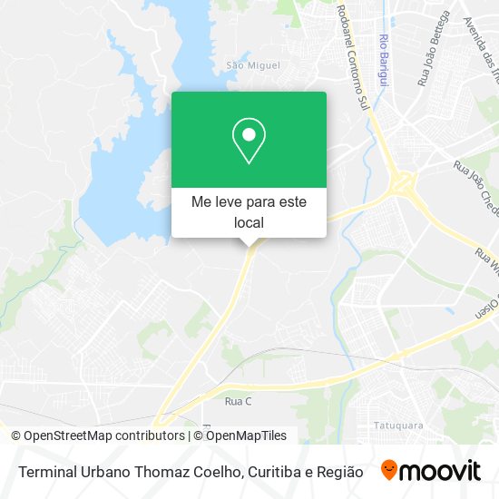 Terminal Urbano Thomaz Coelho mapa