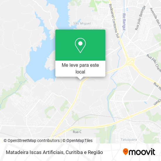 Matadeira Iscas Artificiais mapa