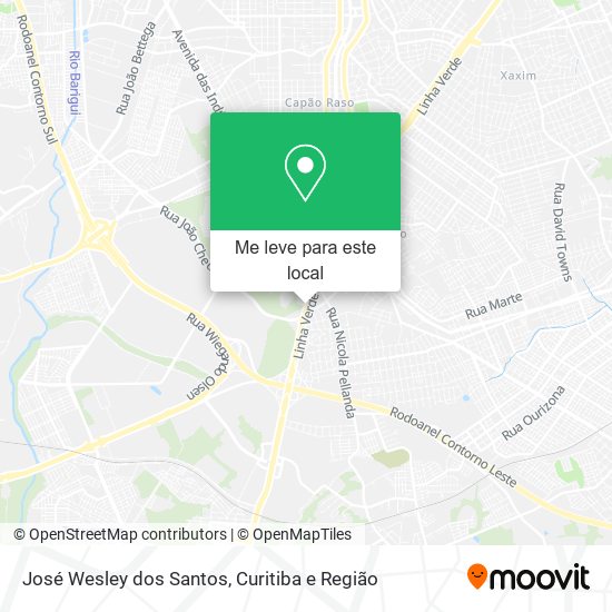 José Wesley dos Santos mapa