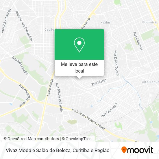 Vivaz Moda e Salão de Beleza mapa