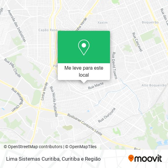 Lima Sistemas Curitiba mapa