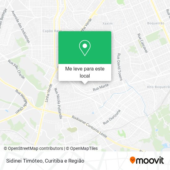Sidinei Timóteo mapa