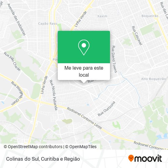 Colinas do Sul mapa