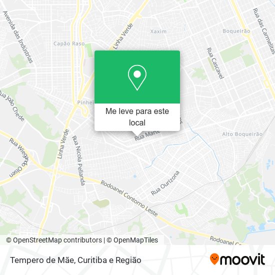 Tempero de Mãe mapa