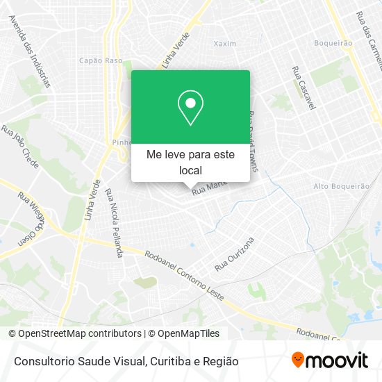 Consultorio Saude Visual mapa