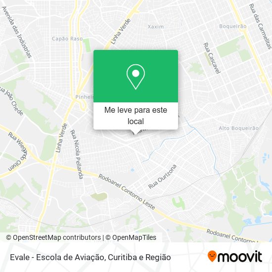 Evale - Escola de Aviação mapa