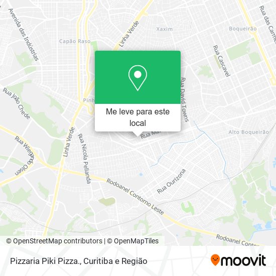 Pizzaria Piki Pizza. mapa