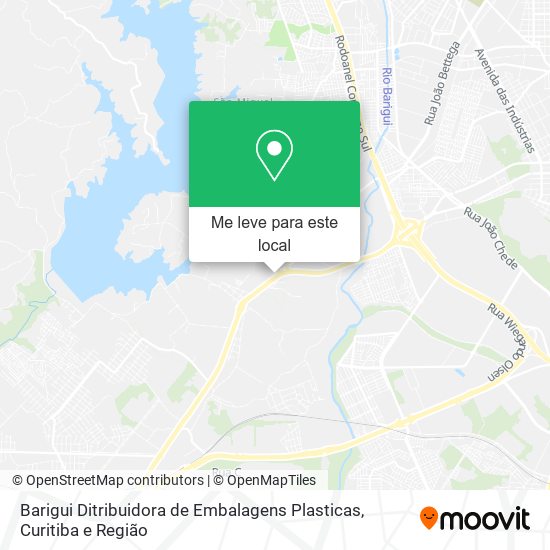 Barigui Ditribuidora de Embalagens Plasticas mapa