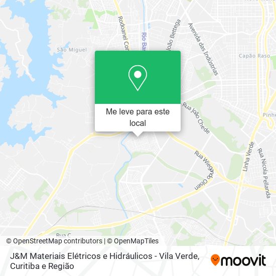 J&M Materiais Elétricos e Hidráulicos - Vila Verde mapa