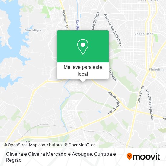 Oliveira e Oliveira Mercado e Acougue mapa