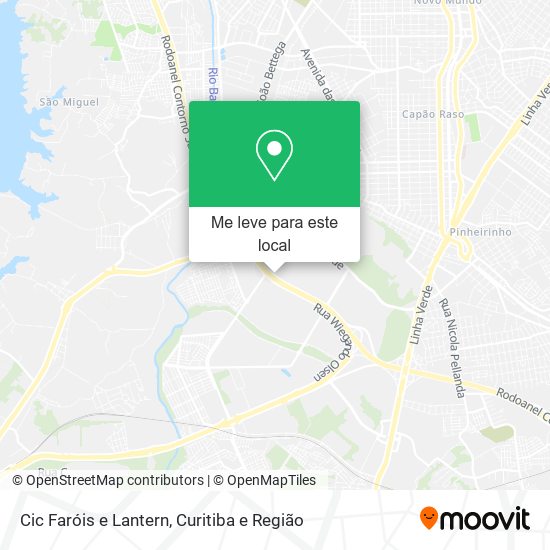 Cic Faróis e Lantern mapa