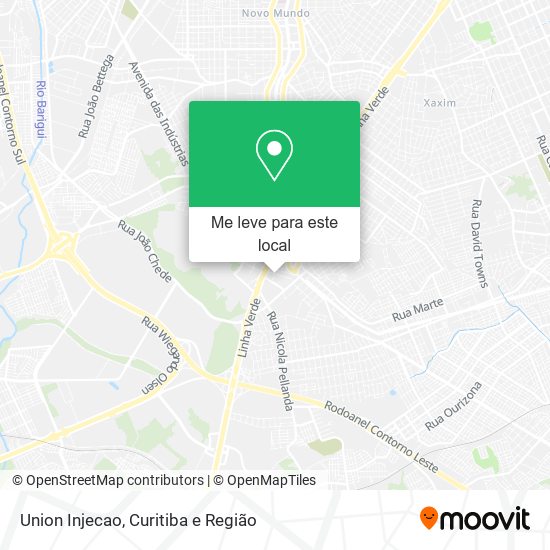 Union Injecao mapa